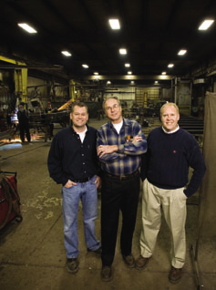 from left: David, Milt and Dan Larson